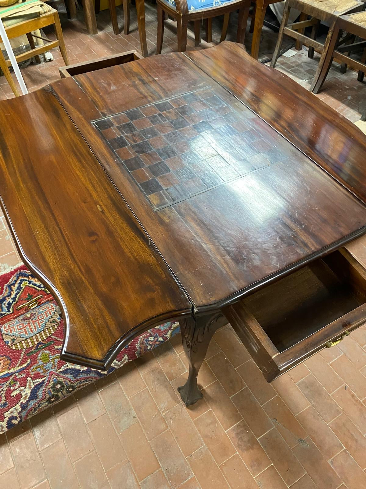 Table with chessboard