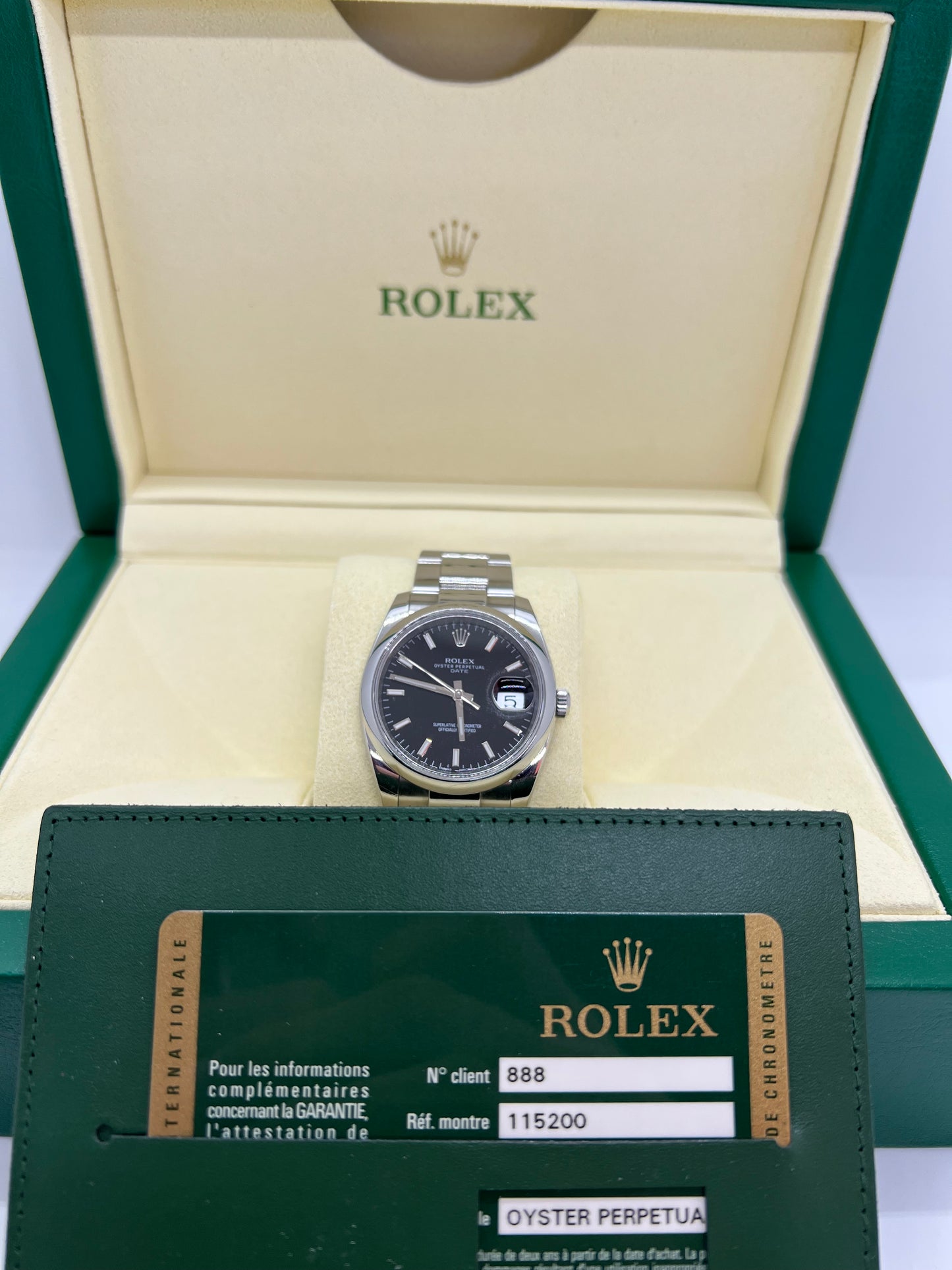 Rolex Oyster Perpetual Date 115200