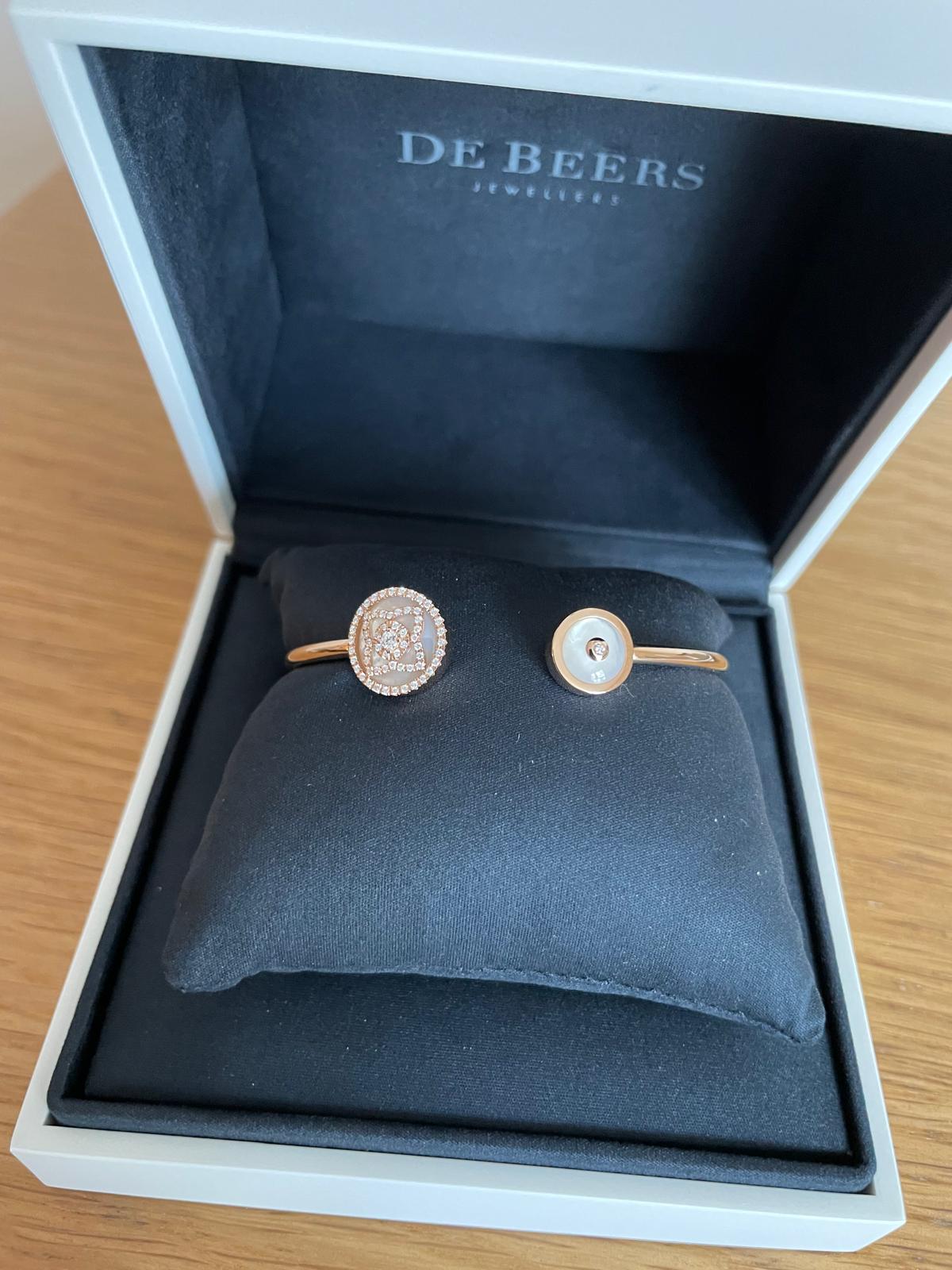 De Beers Enchanted Lotus Bangle In Rose Gold