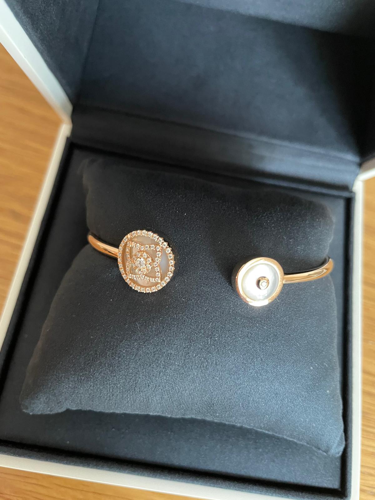 De Beers Enchanted Lotus Bangle In Rose Gold