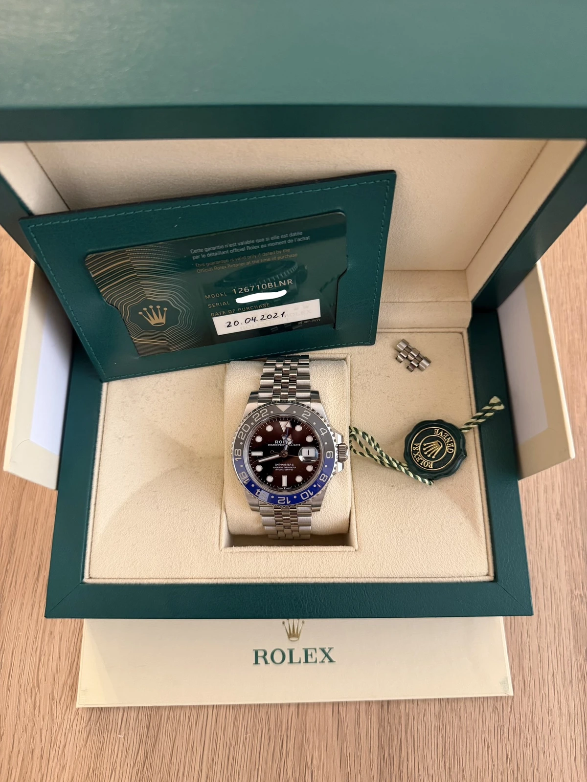 Rolex Gmt II Batgirl 126710BLNR