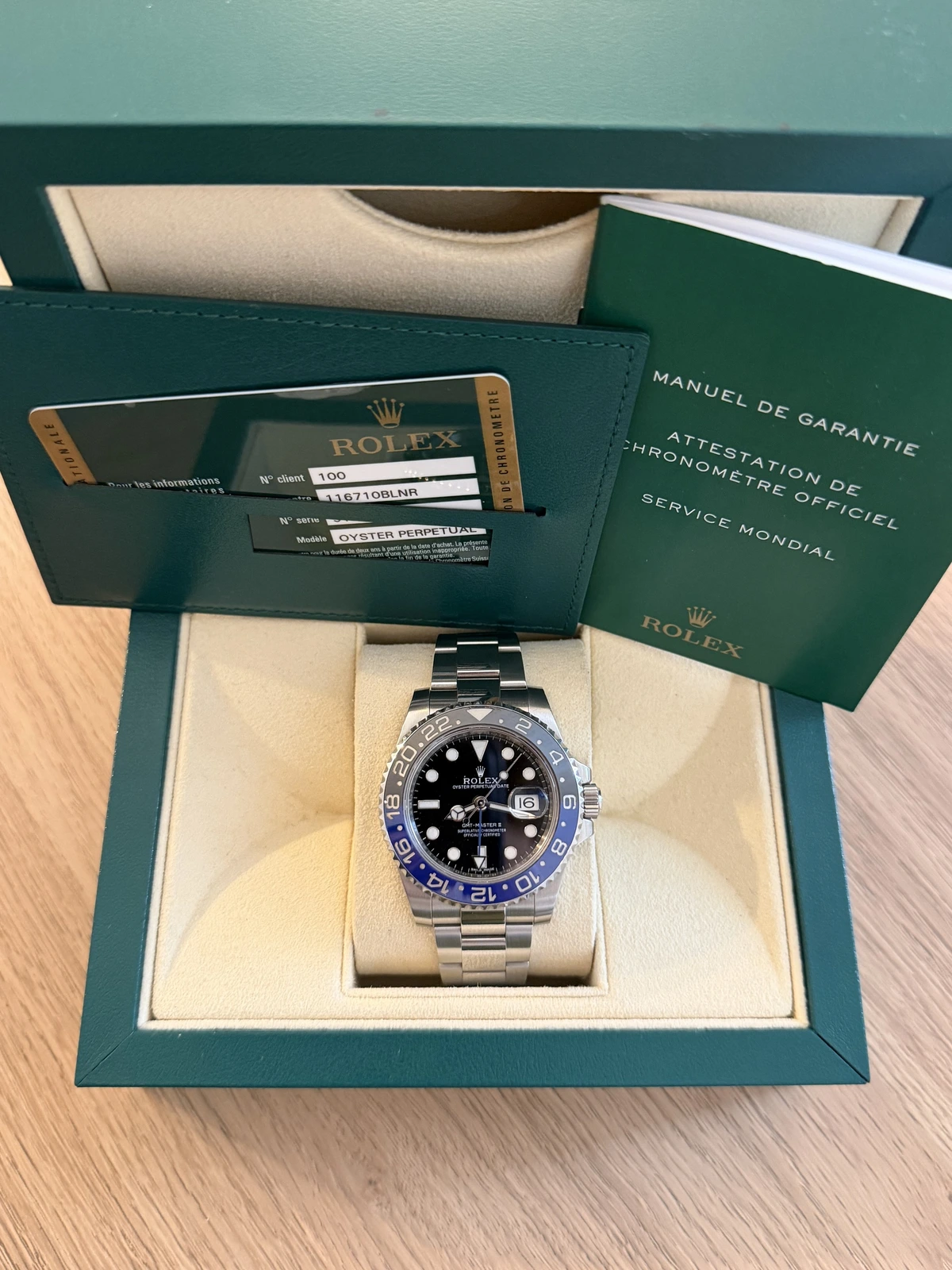 Rolex Gmt master II batman 116710BLRO